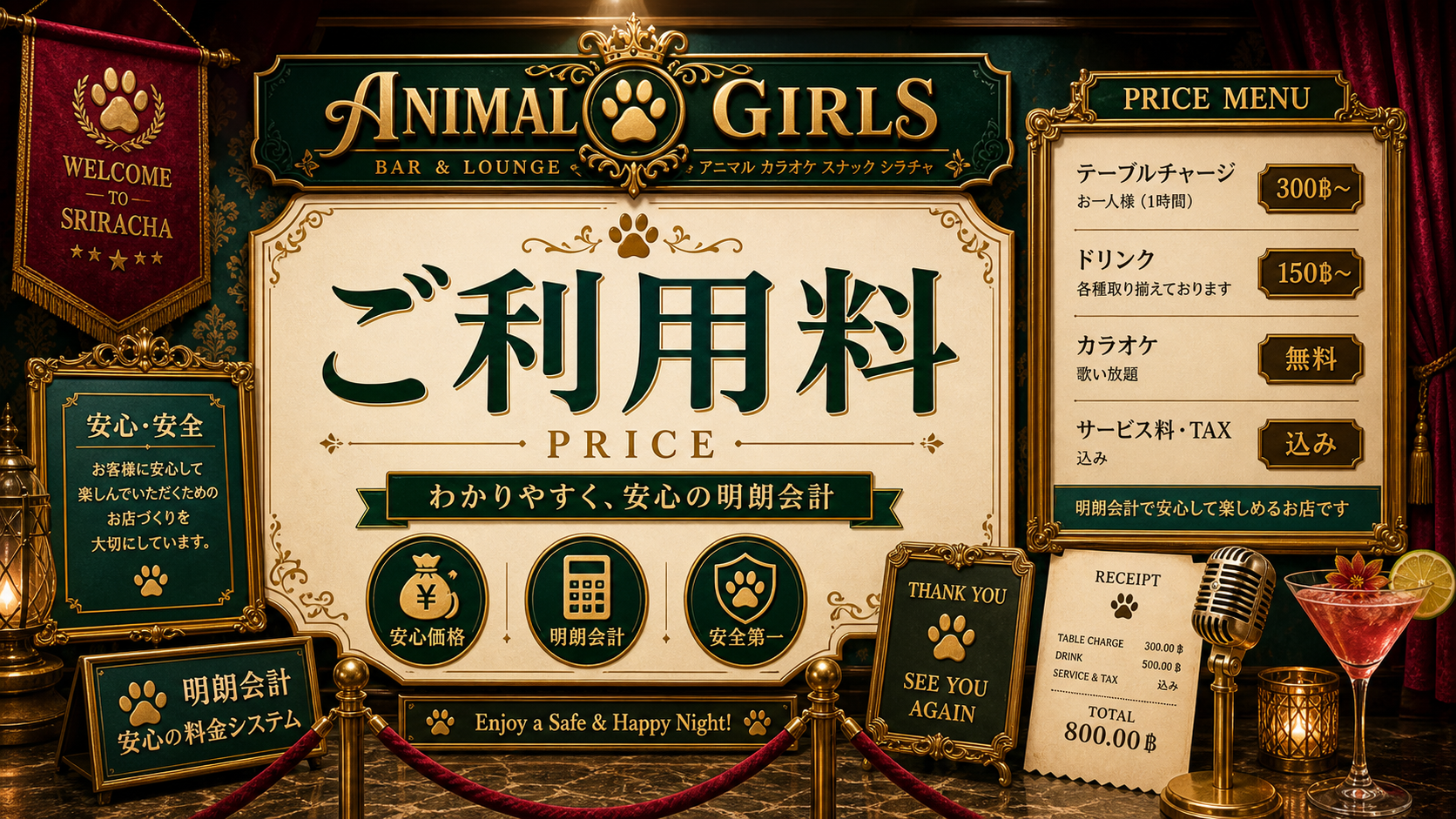 料金:価格アニマルレディースシラチャ